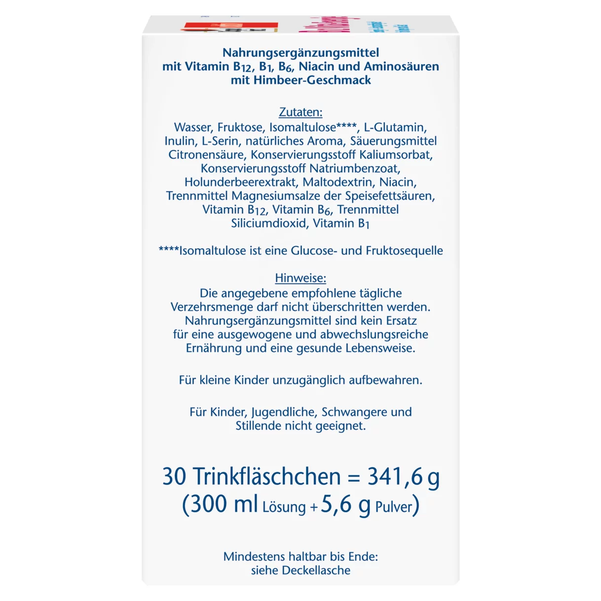 Abbildung der Produktverpackung Doppelherz aktiv B12 Vita-Energie Seitenansicht links
